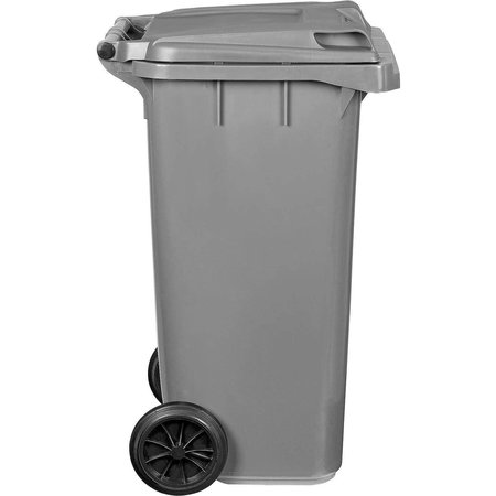 OTTO ENVIRONMENTAL SYSTEMS Global Industrial„¢ Mobile Trash Container, 35 Gallon Gray 3955050F-BS8